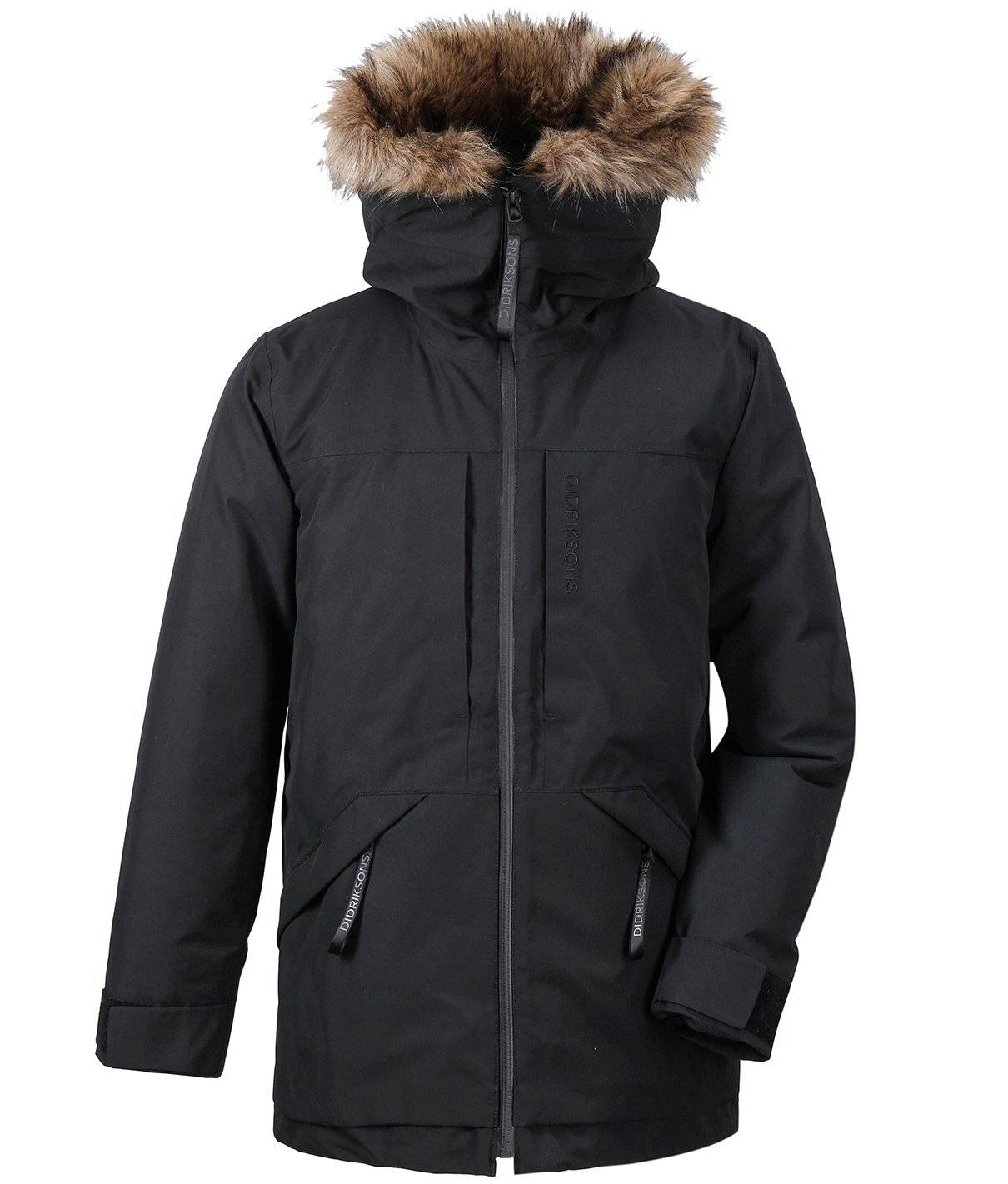 Купить куртка мужская didriksons lasse men's parka, 060 черный, 503445,  цена в интернет магазине Навелосипеде.рф